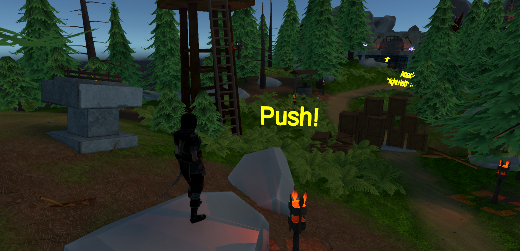 Unity third-person shooter game interface